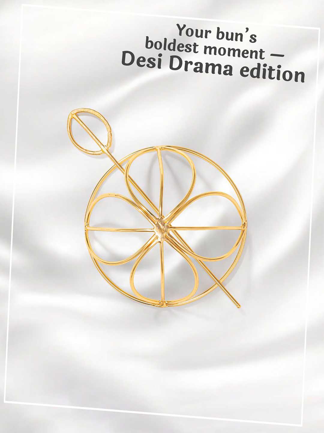 Women Gold Tara Bun Holder