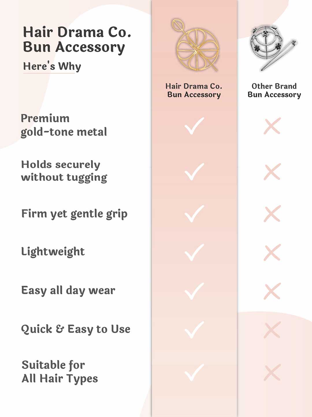 Women Gold Tara Bun Holder