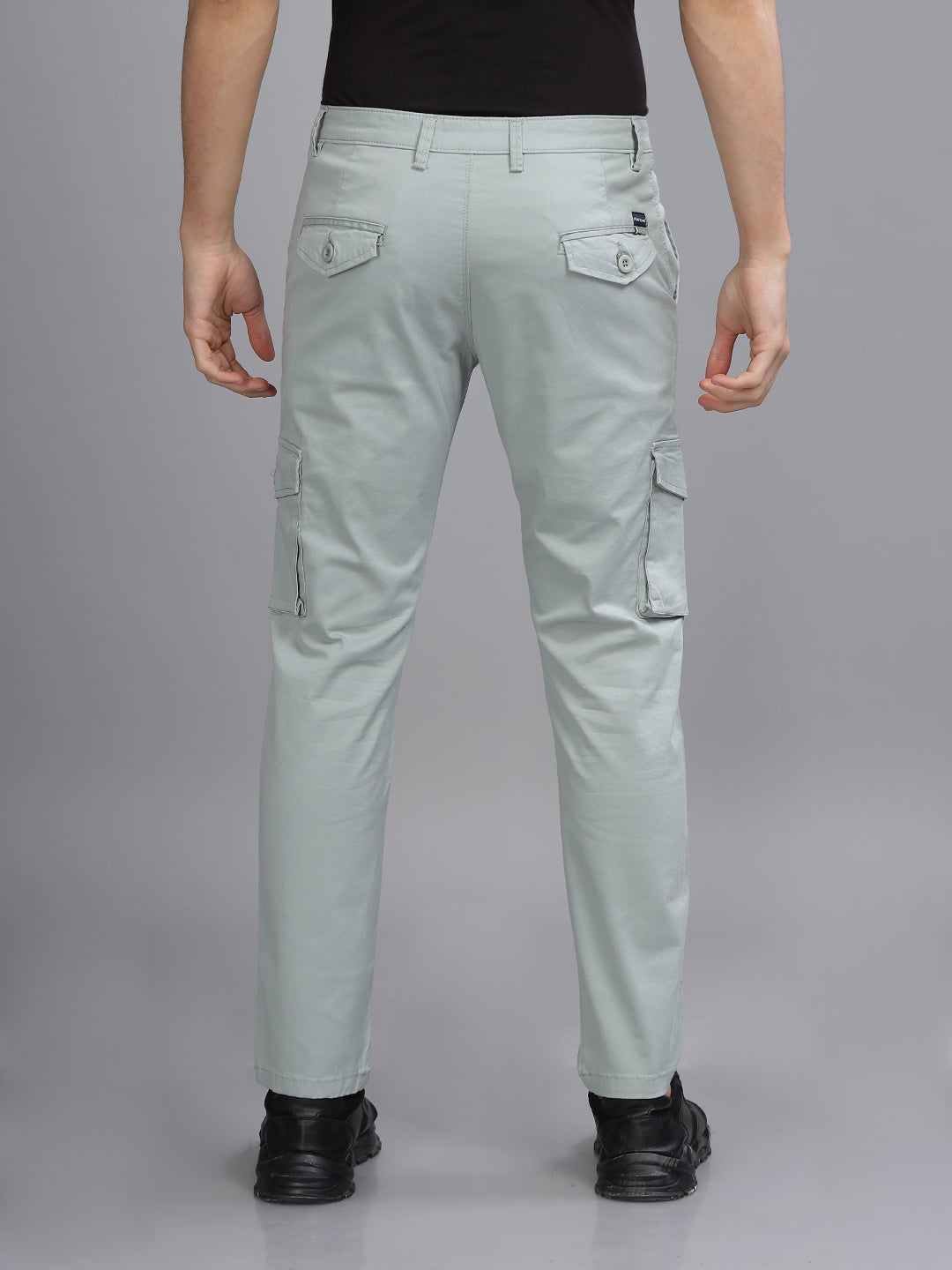 Men Twill Blue Cargo Pant