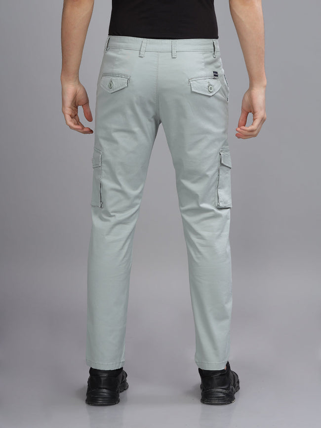 Men Twill Blue Cargo Pant