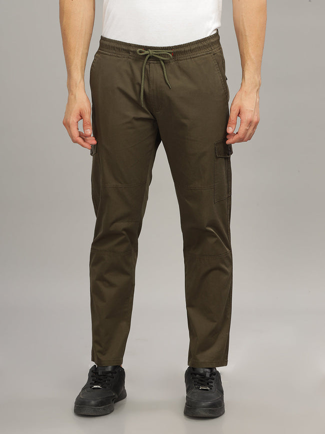 Men Suave Olive Cargo Pant