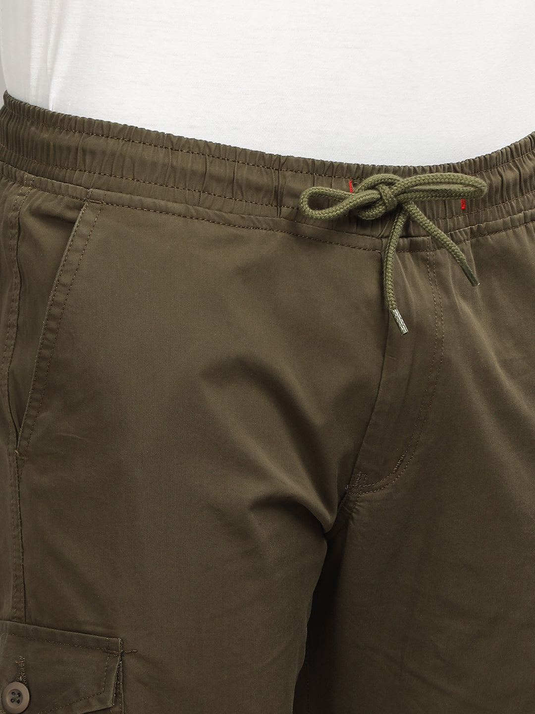 Men Suave Olive Cargo Pant