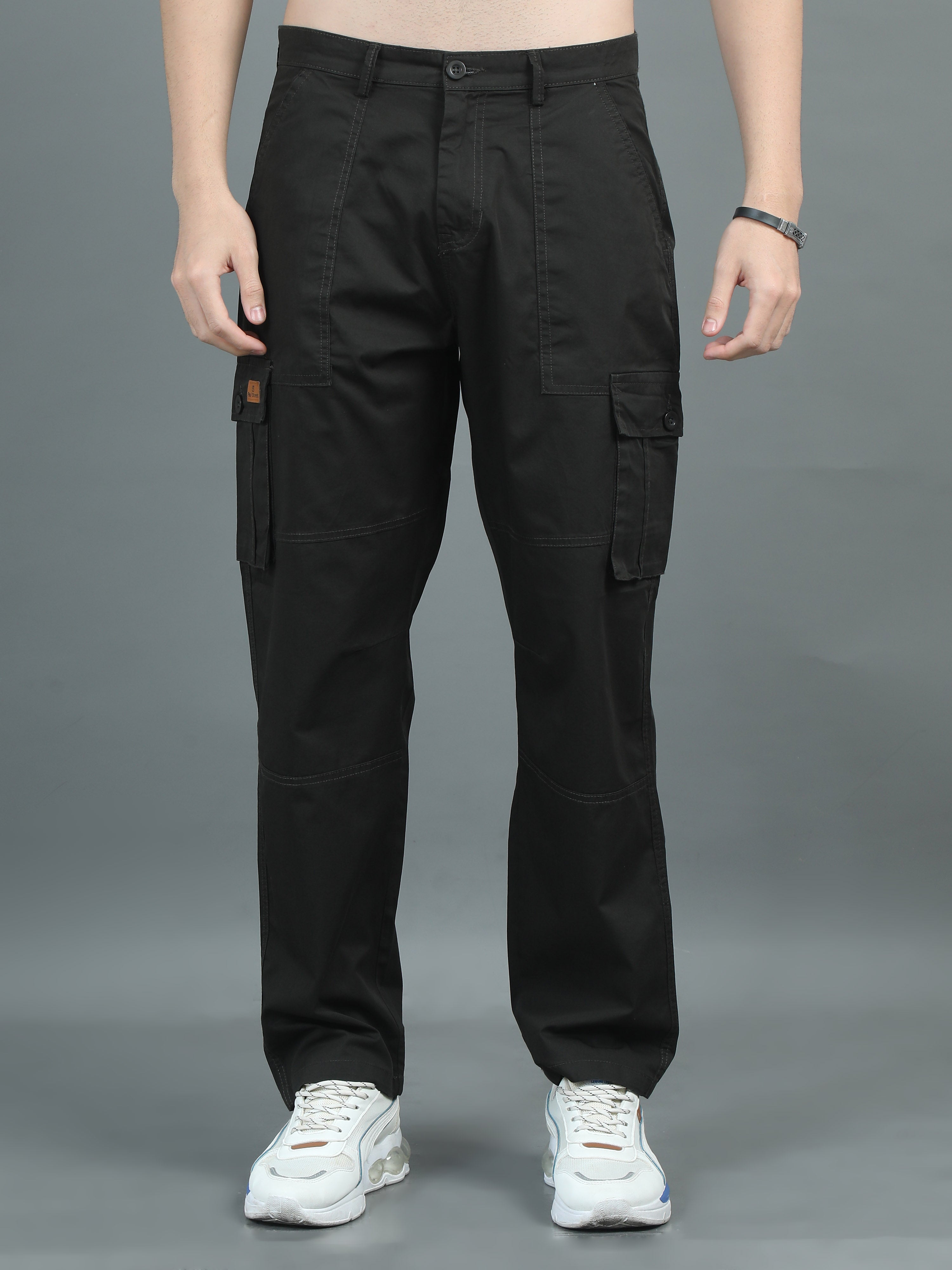 Men Drift Olive Relaxed Cargo Pant
