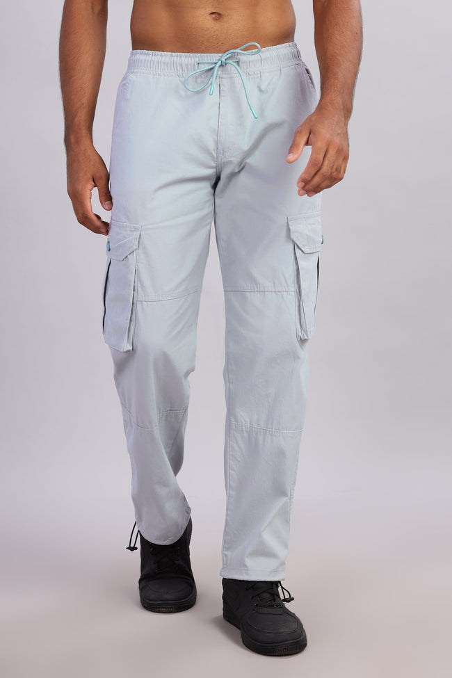 Men Sway Blue Parachute Cargo Pant