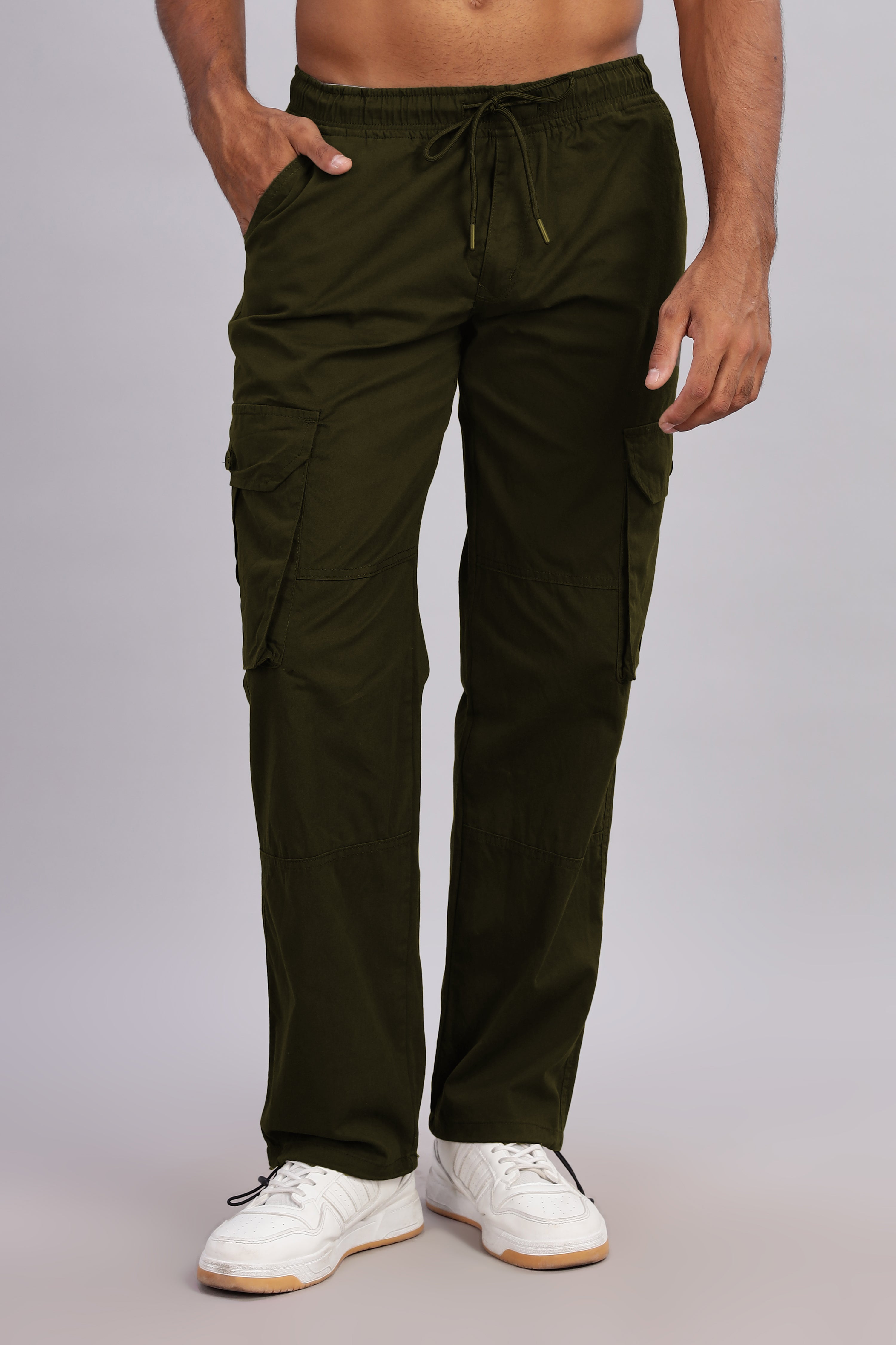 Men Sway Olive Parachute Cargo Pant