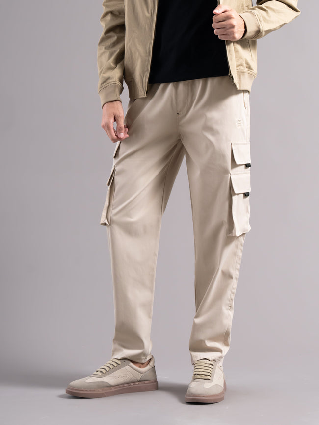 Men Tairo Biege Cargo Pant