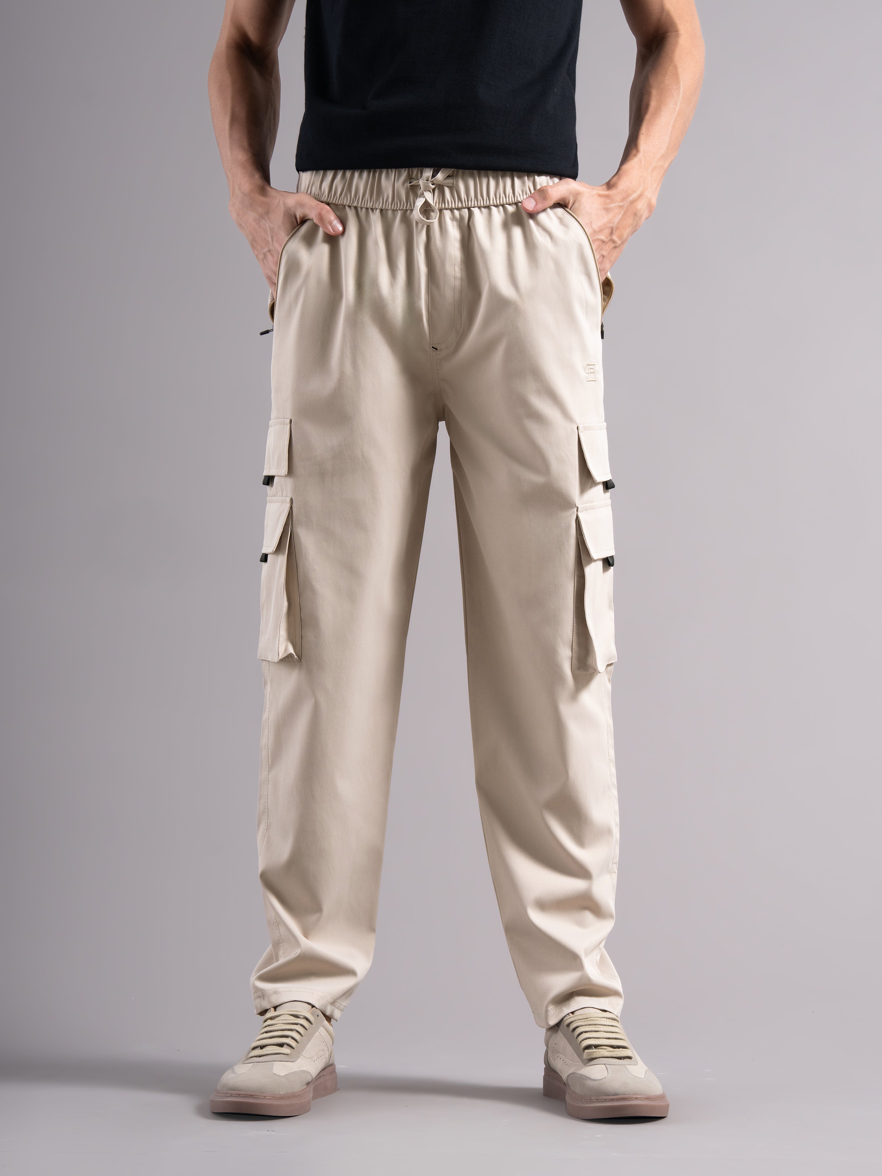 Men Tairo Biege Cargo Pant