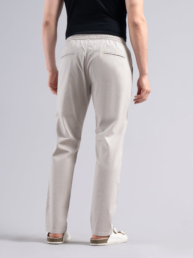Men Linea Striped Linen Pant