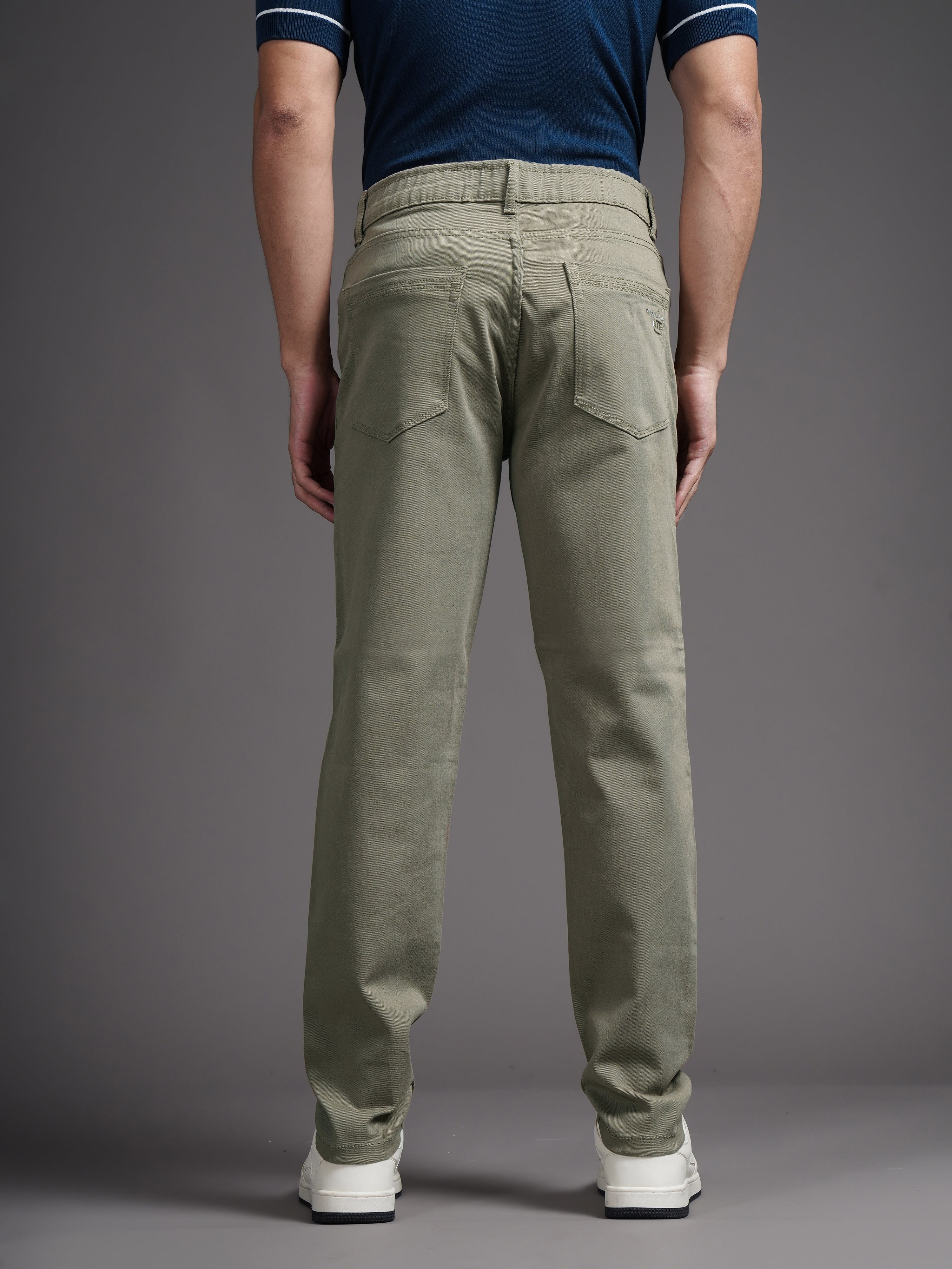 Men Mavik Green Drill Pant