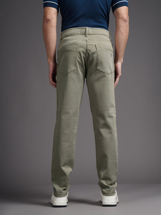 Men Mavik Green Drill Pant