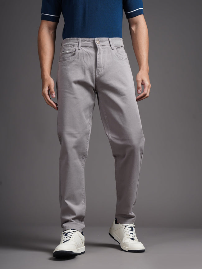 Men Mavik Grey Drill Pant