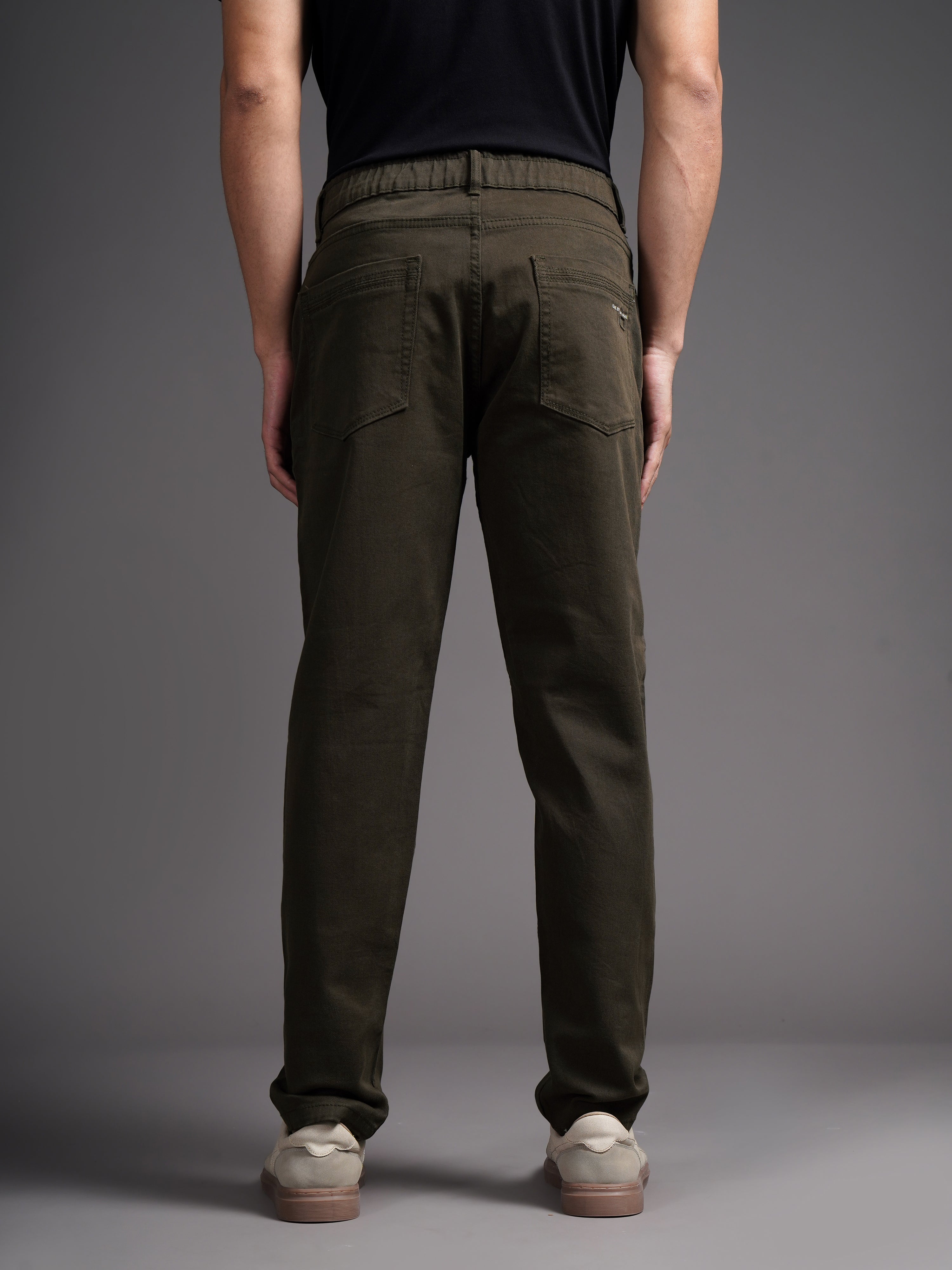 Men Mavik Olive Drill Pant