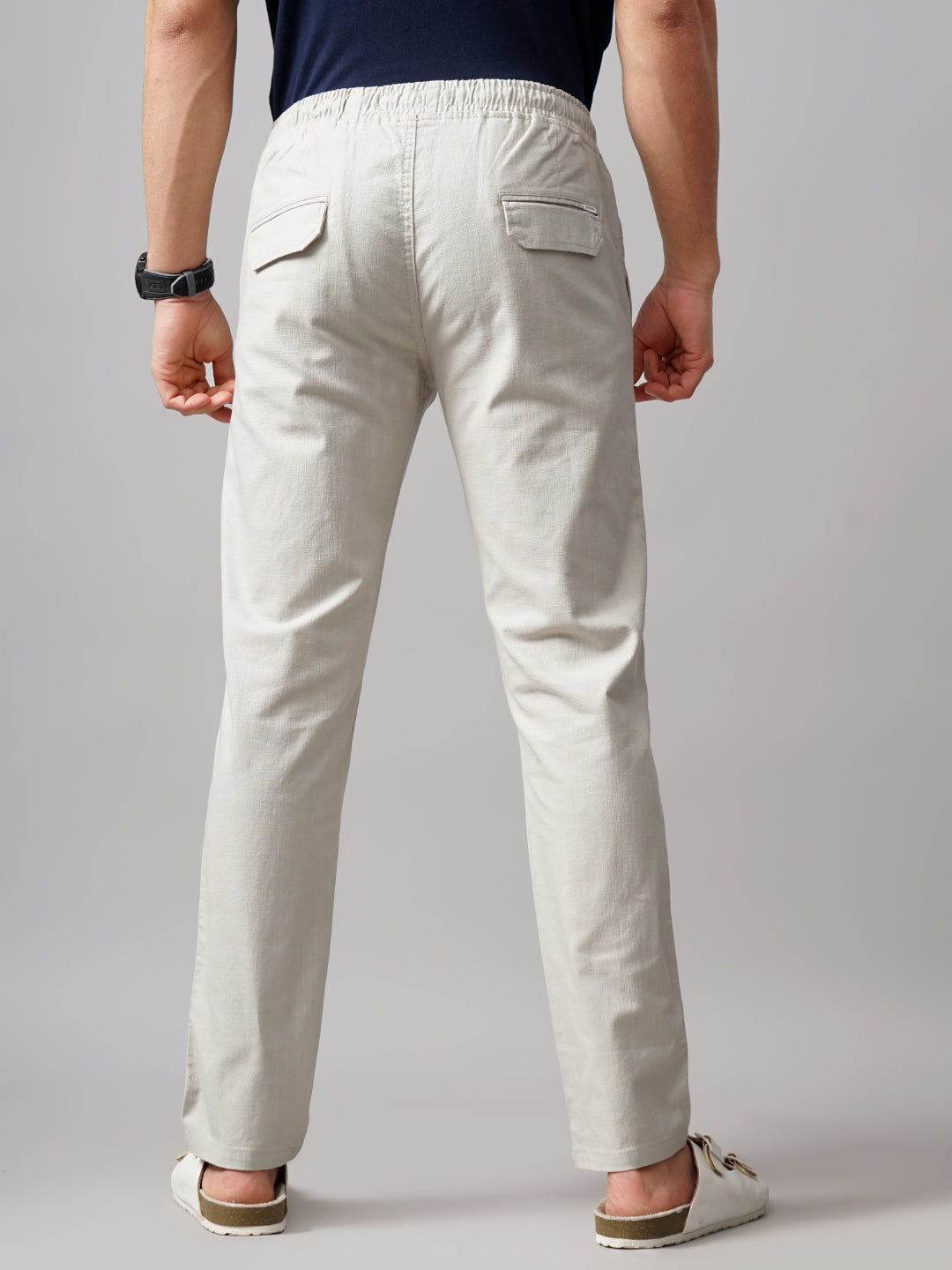 Men Darel Grey Linen Trouser