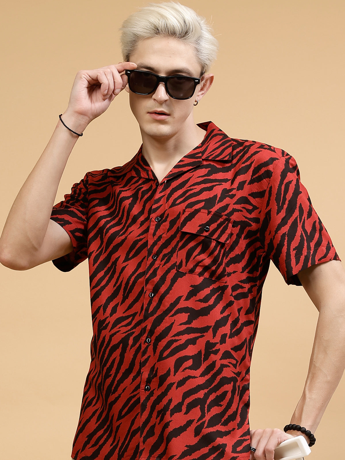 Men Allover Jungle Tribe PrinT-Shirt