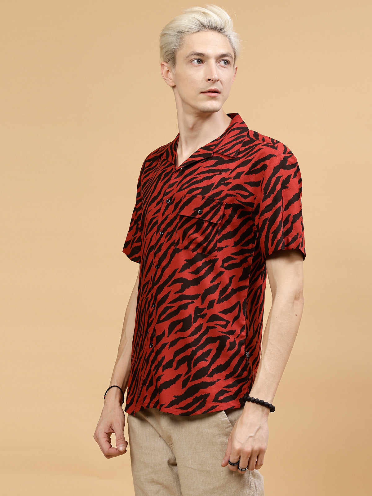 Men Allover Jungle Tribe PrinT-Shirt