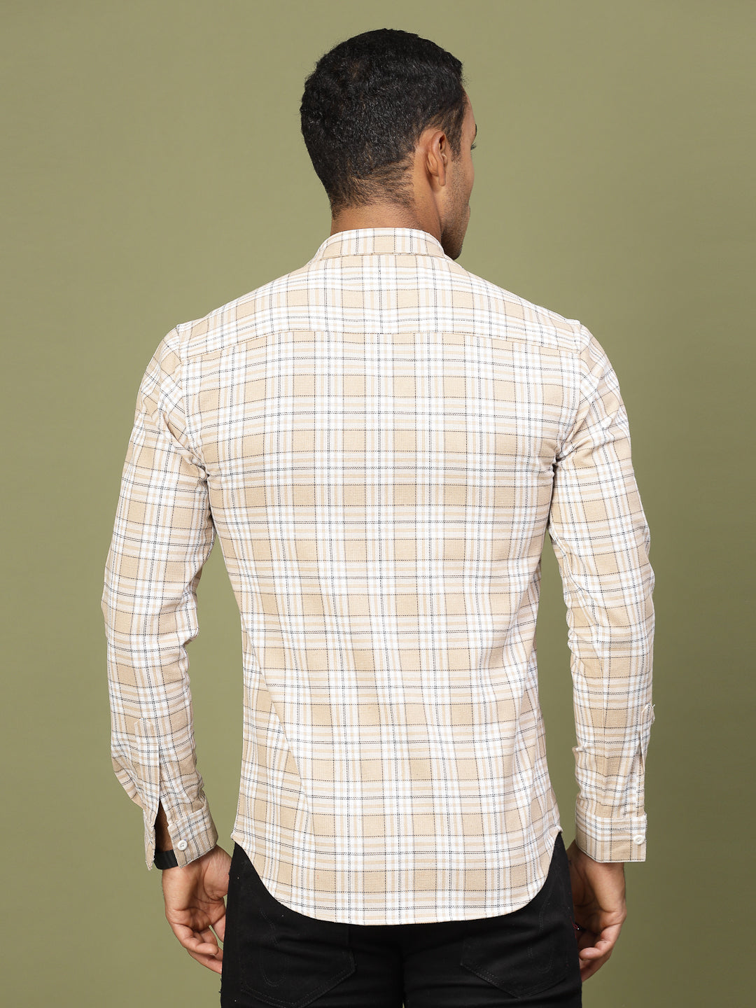 Men Checked Cotton Fabric Utility Shirt