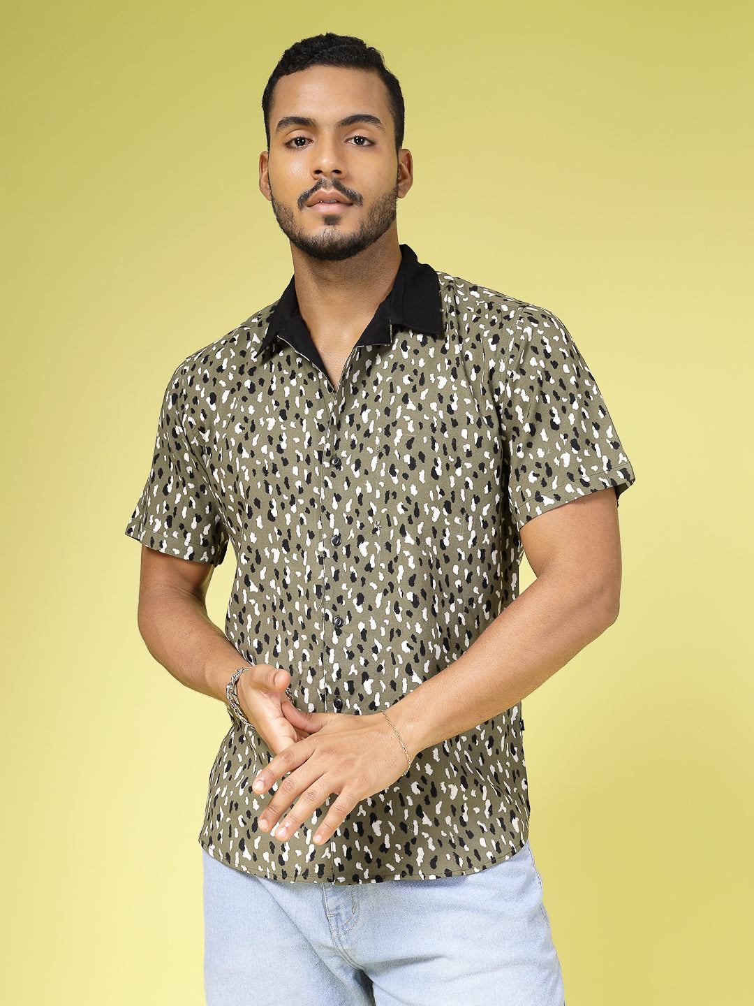 Men Printed Rayon Shirt