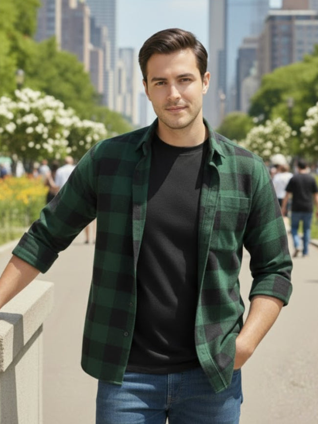 Men Multi Cut Away Collar Shirt