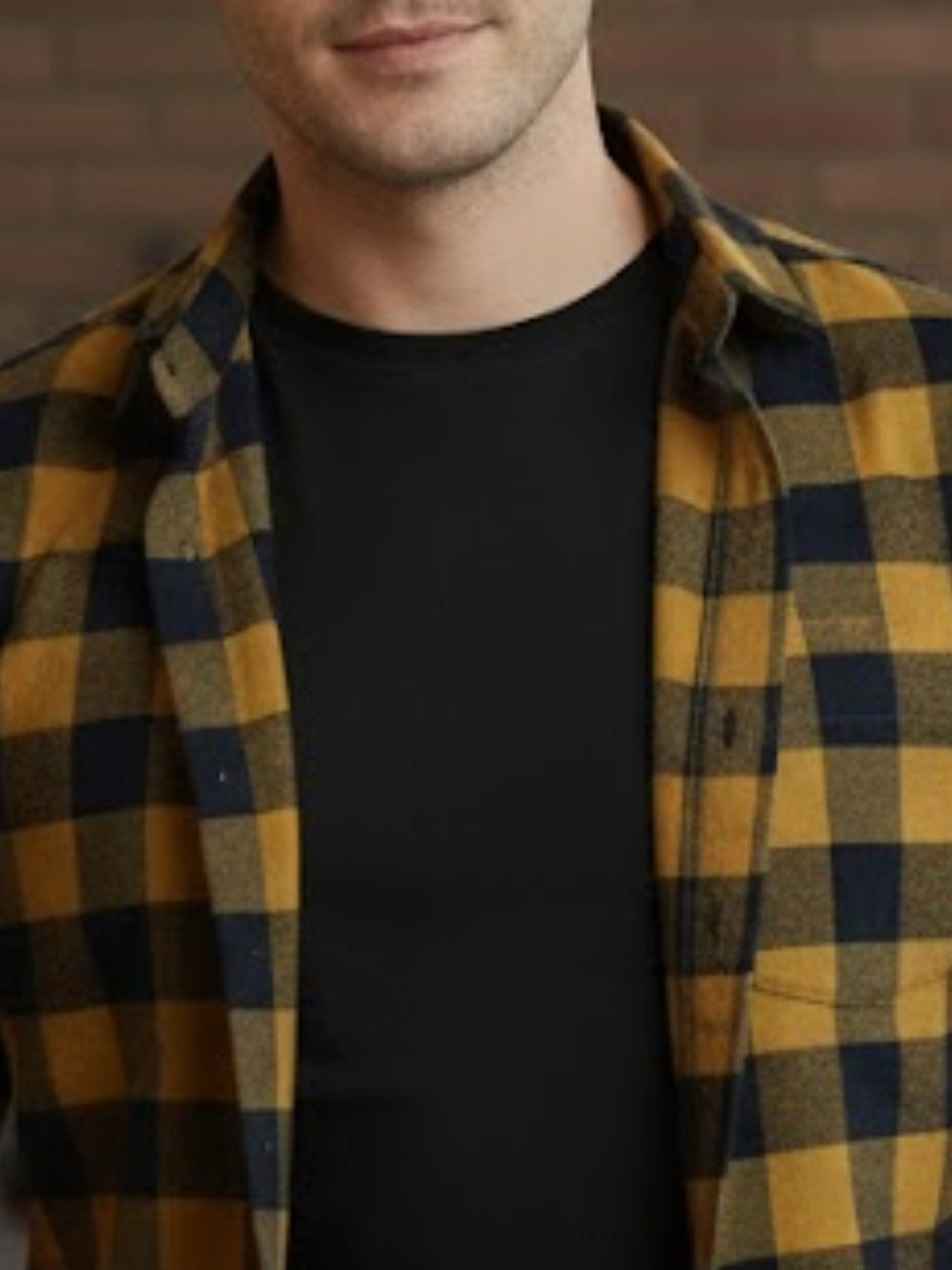 Men Multi Cut Away Collar Shirt