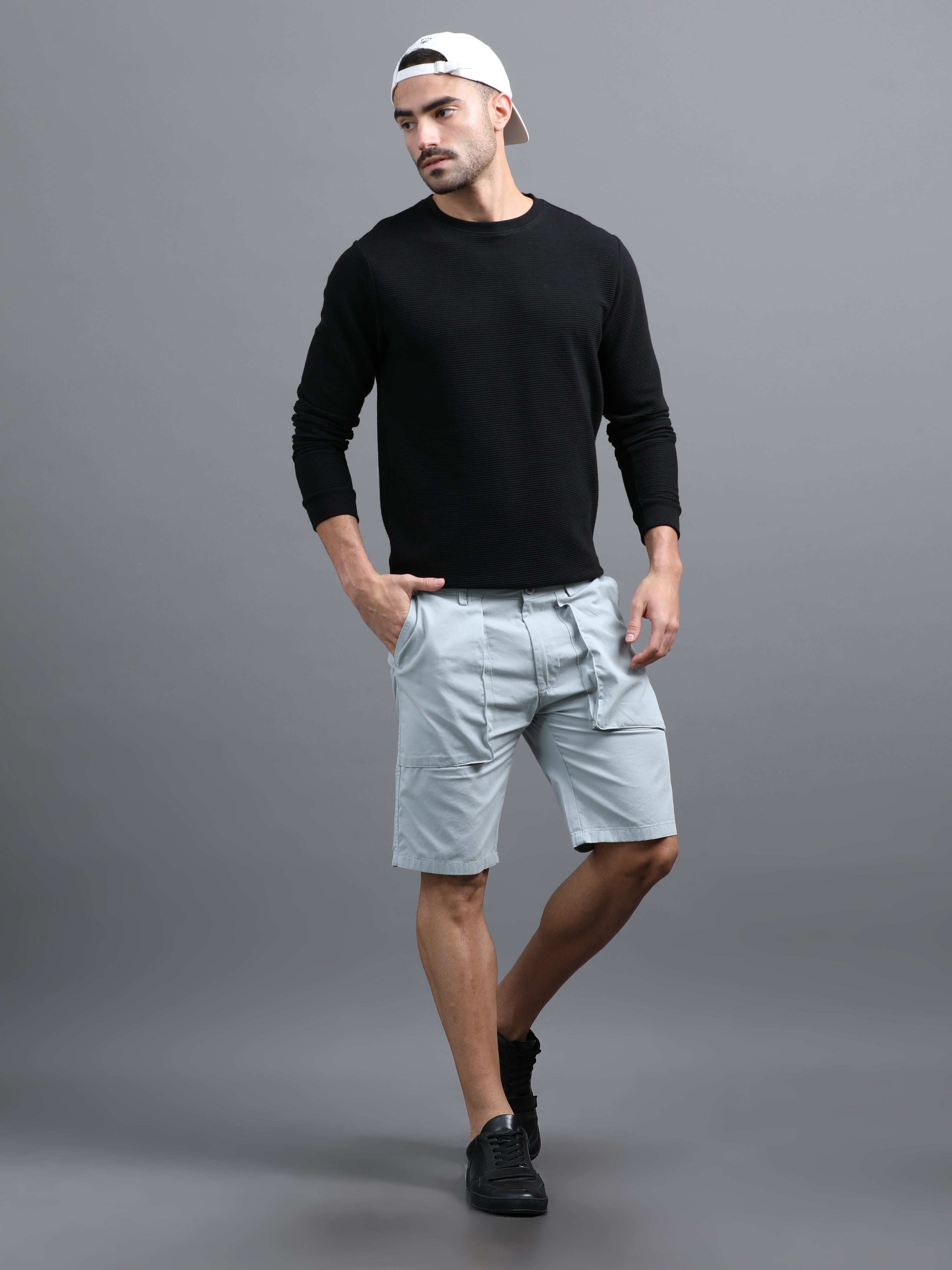 Men Pockit Blue Shorts