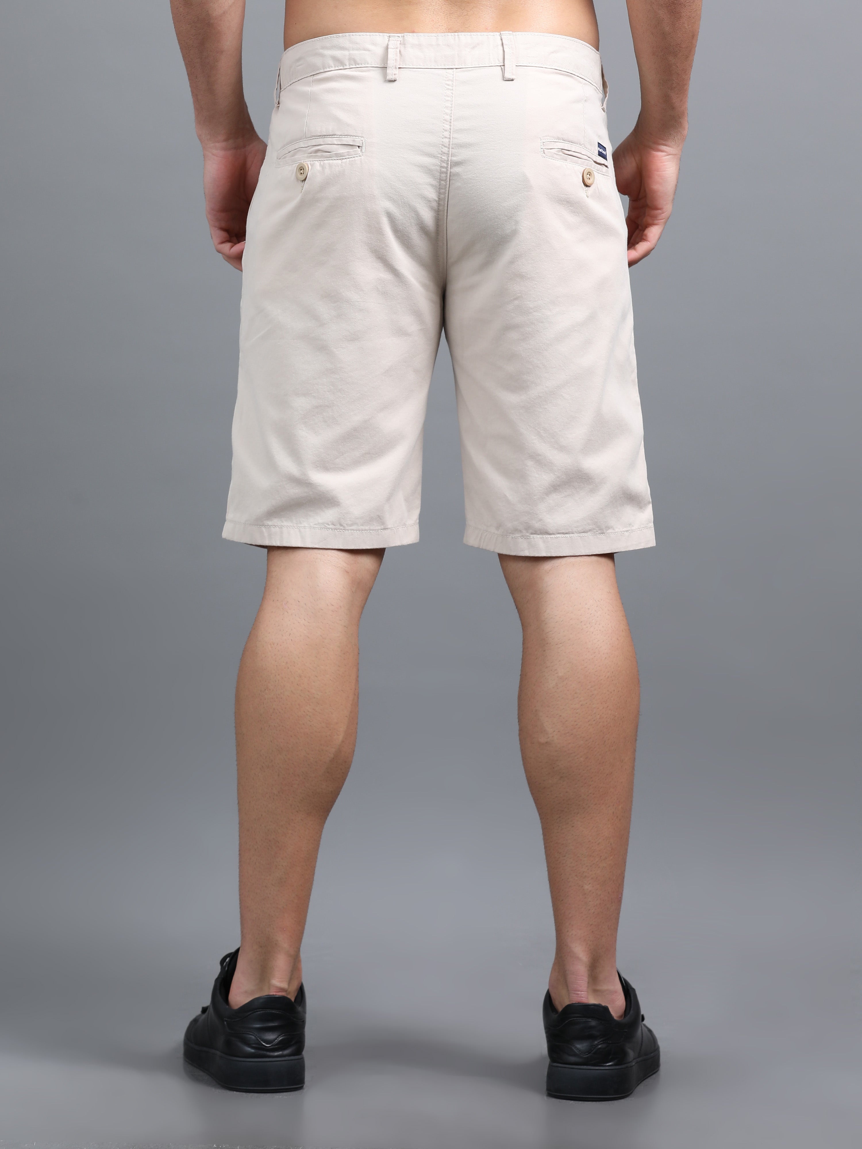 Men Pockit Beige Shorts