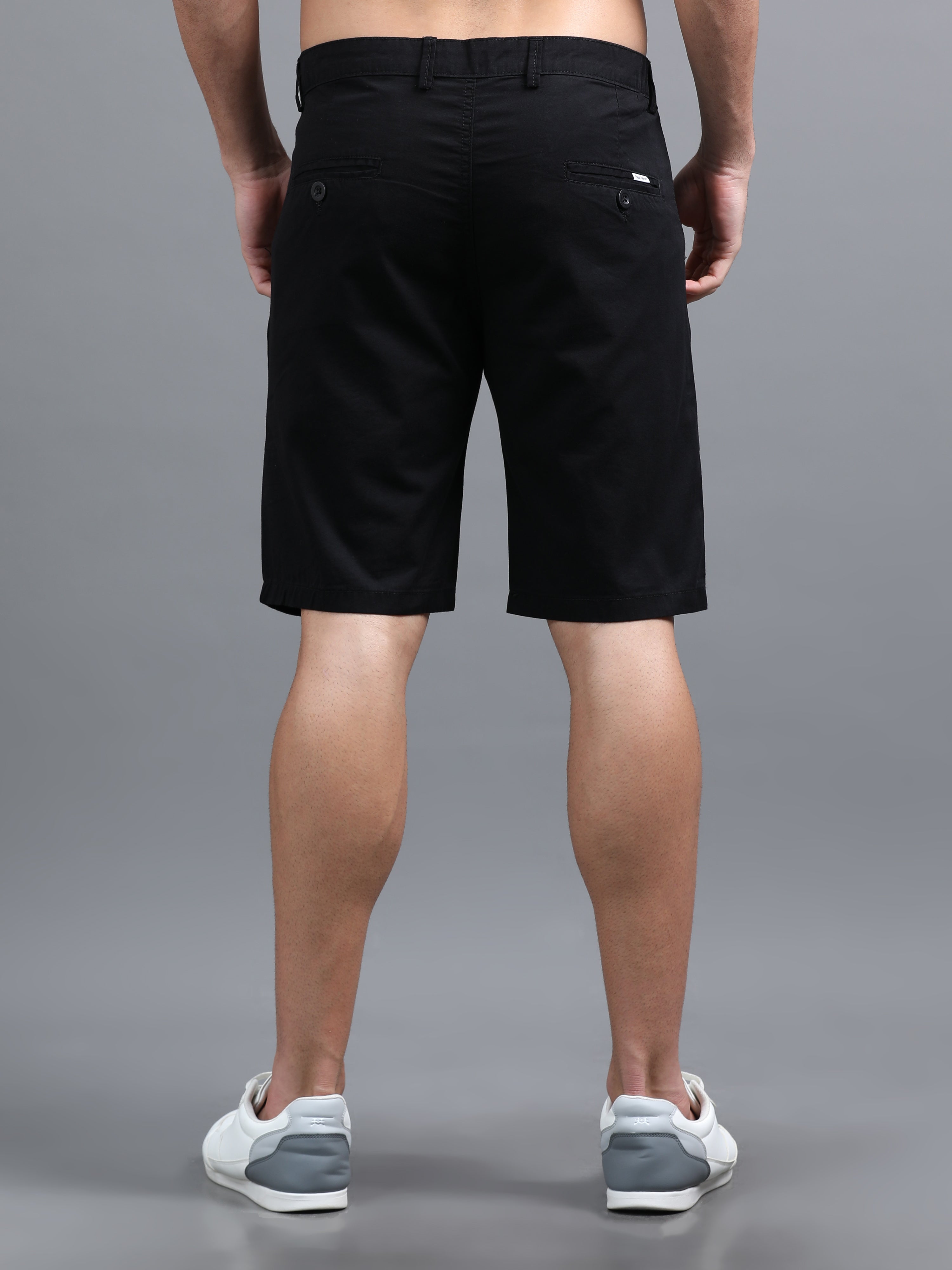 Men Pockit Black Shorts