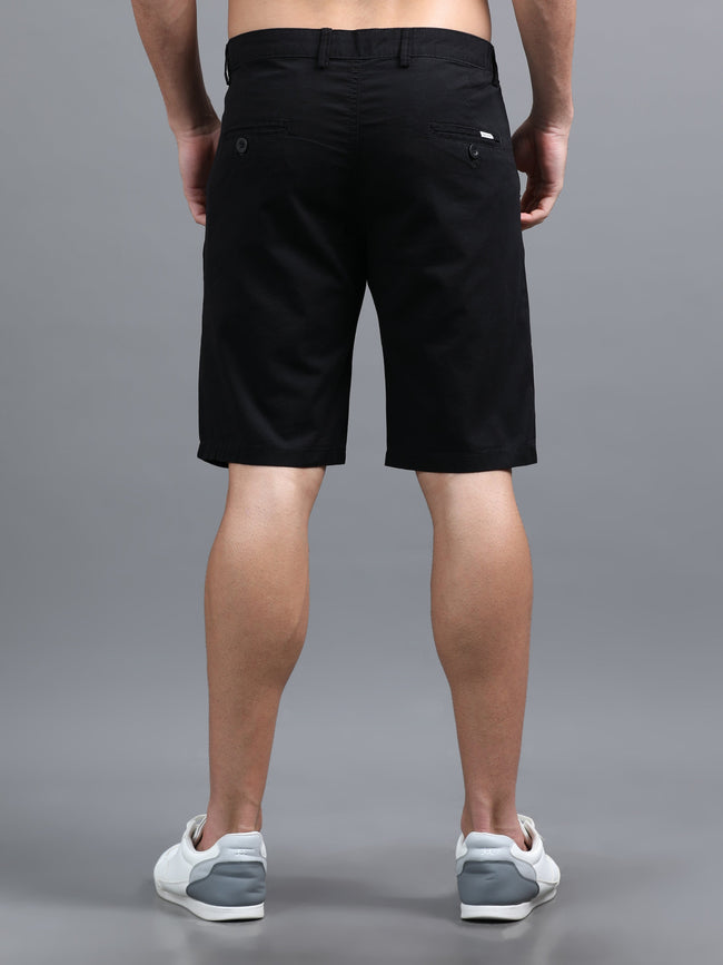 Men Pockit Black Shorts
