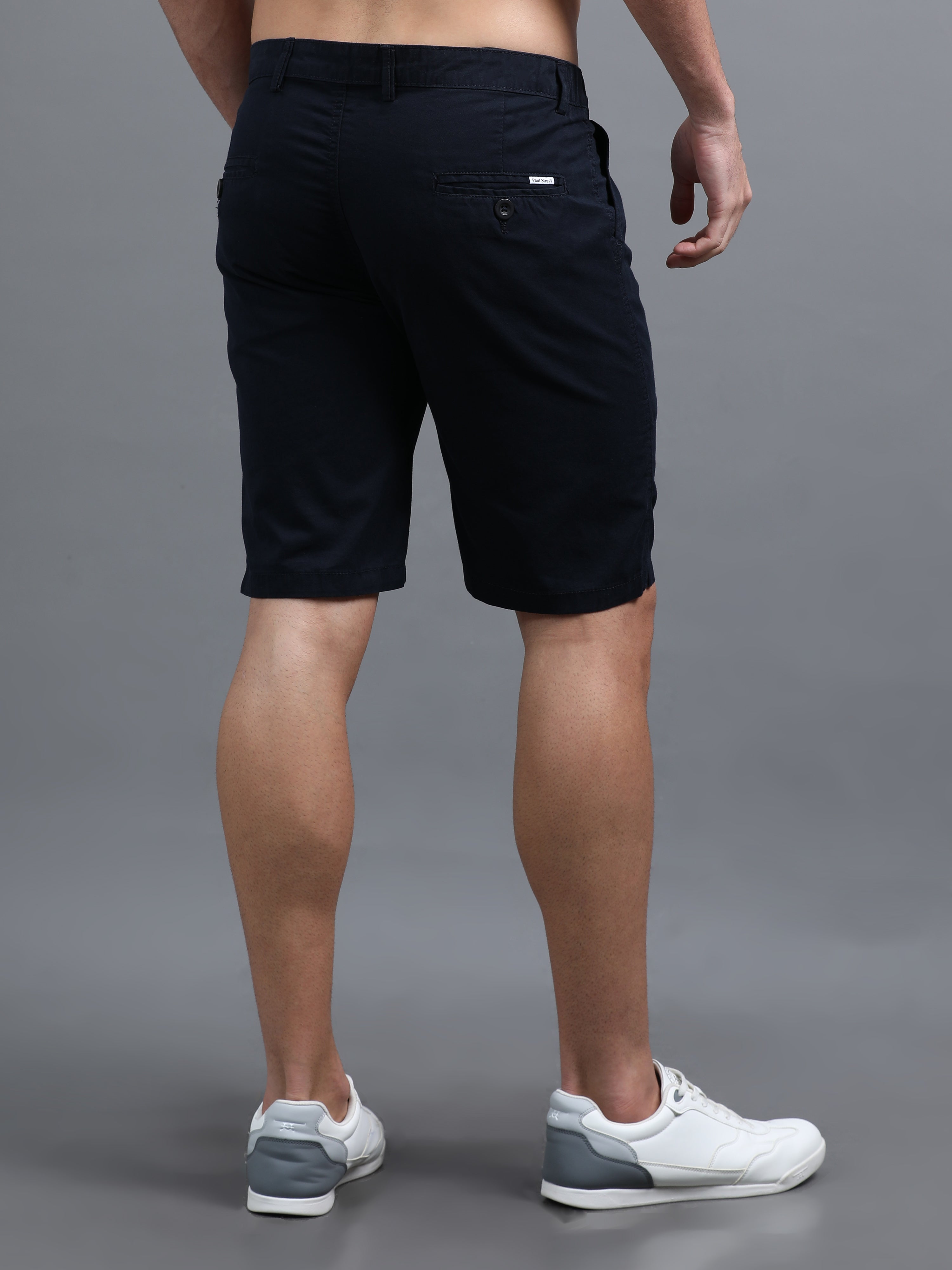 Men Pockit Navy Shorts