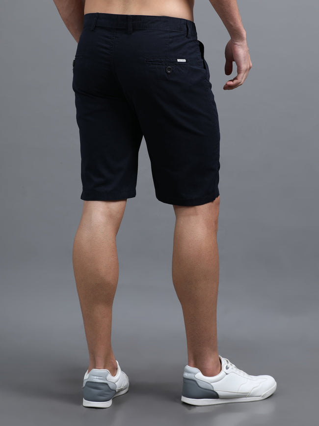 Men Pockit Navy Shorts
