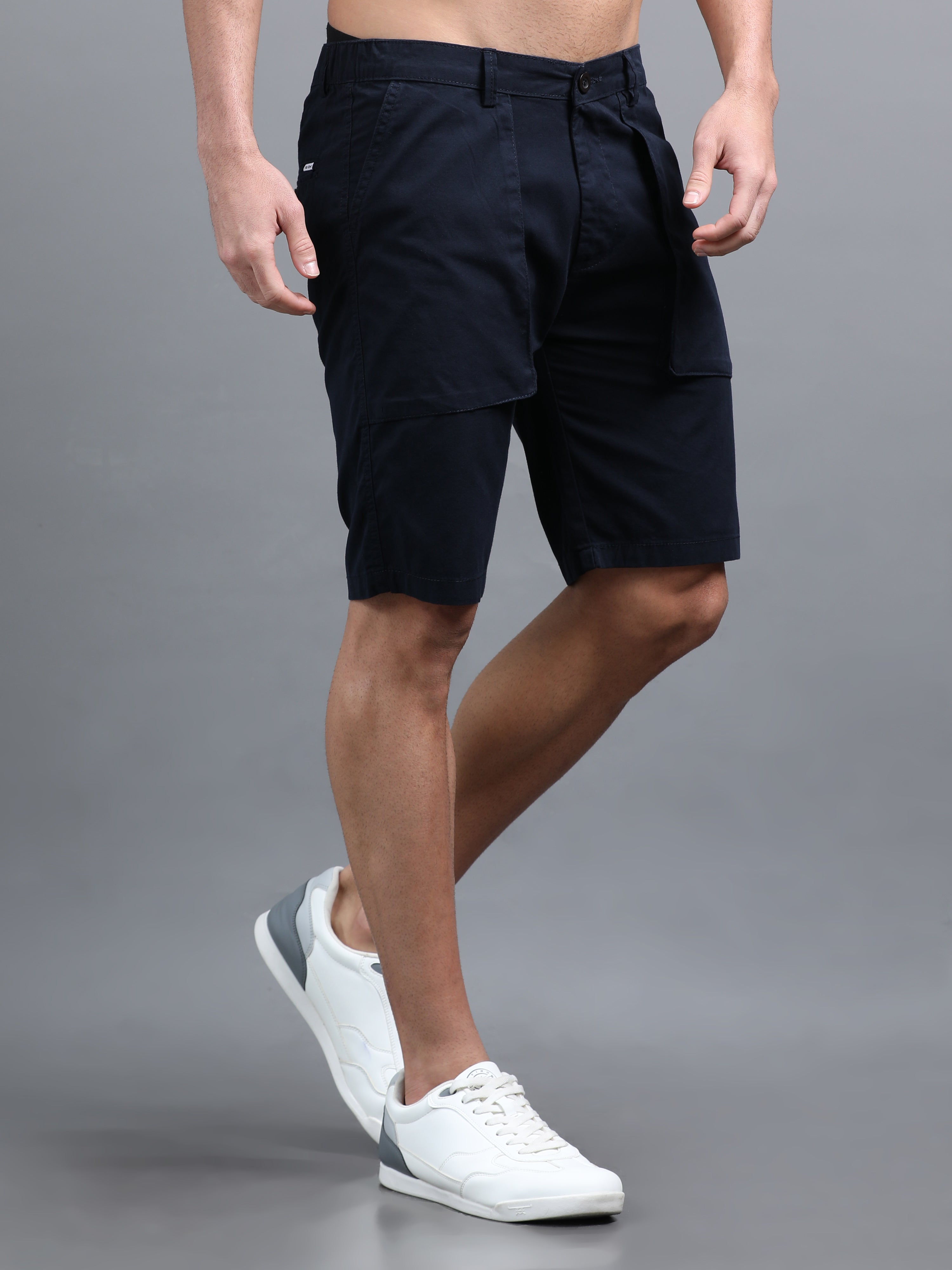 Men Pockit Navy Shorts