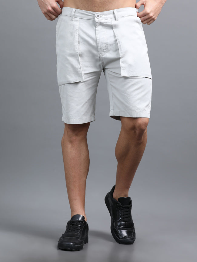 Men Pockit Grey Shorts