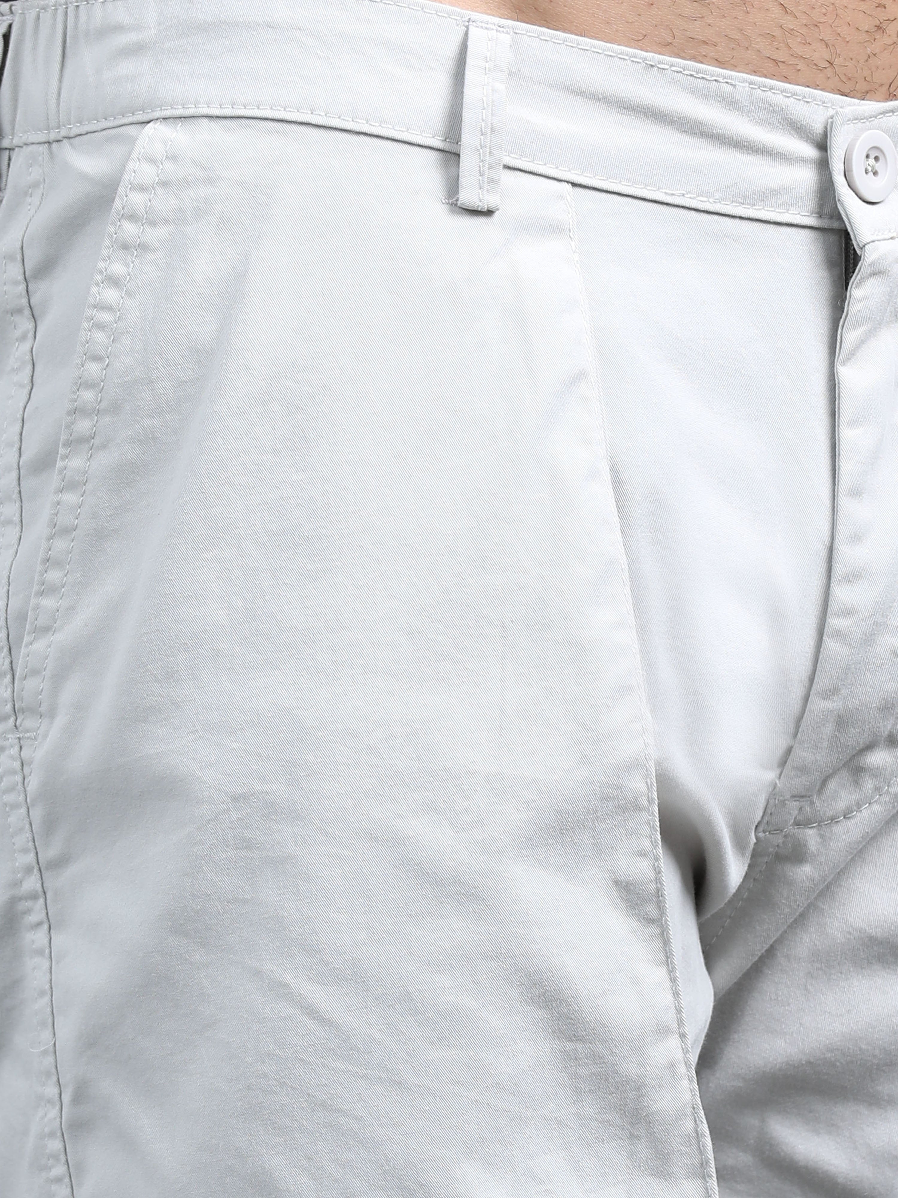 Men Pockit Grey Shorts