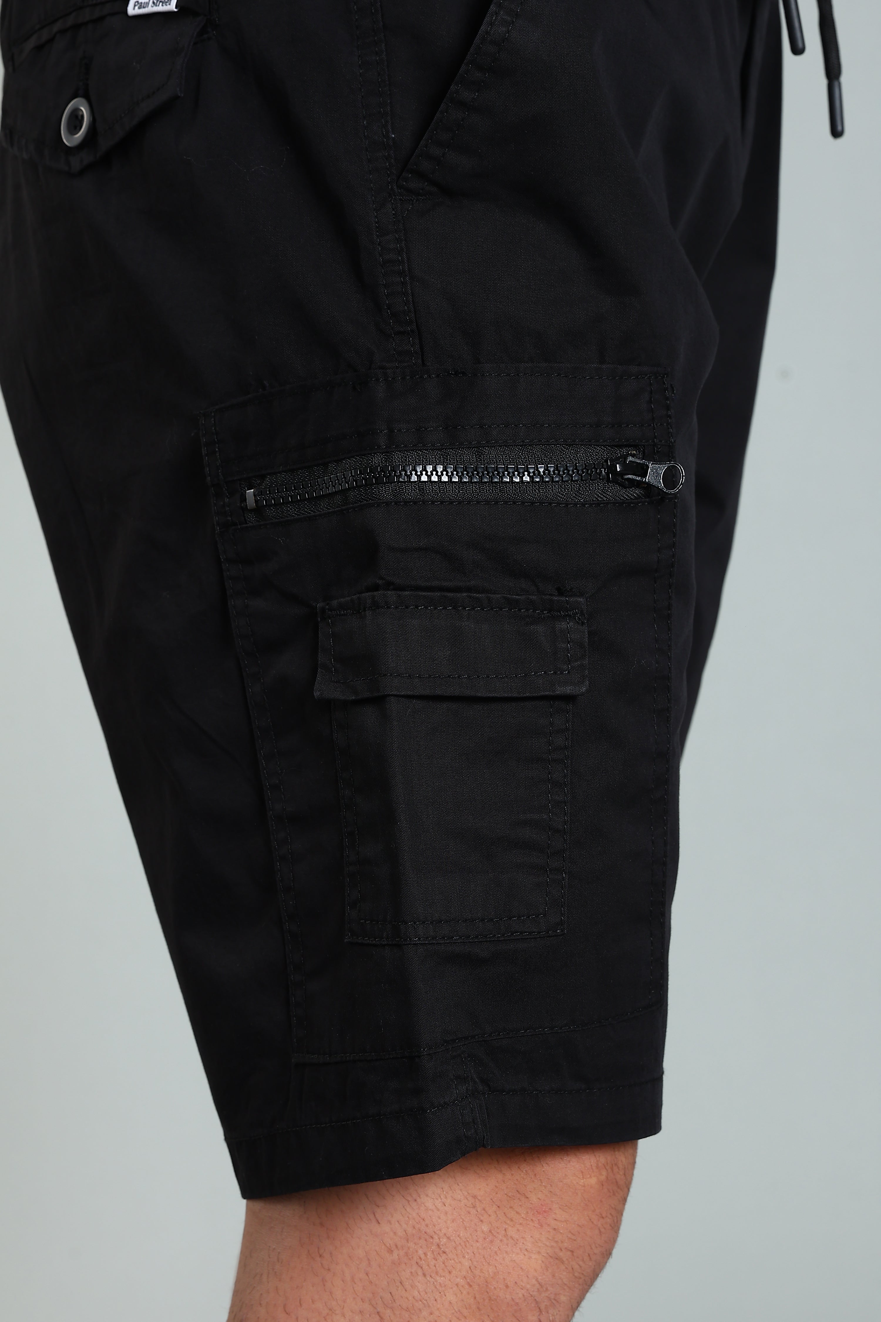 Men Trail Black Cargo Shorts