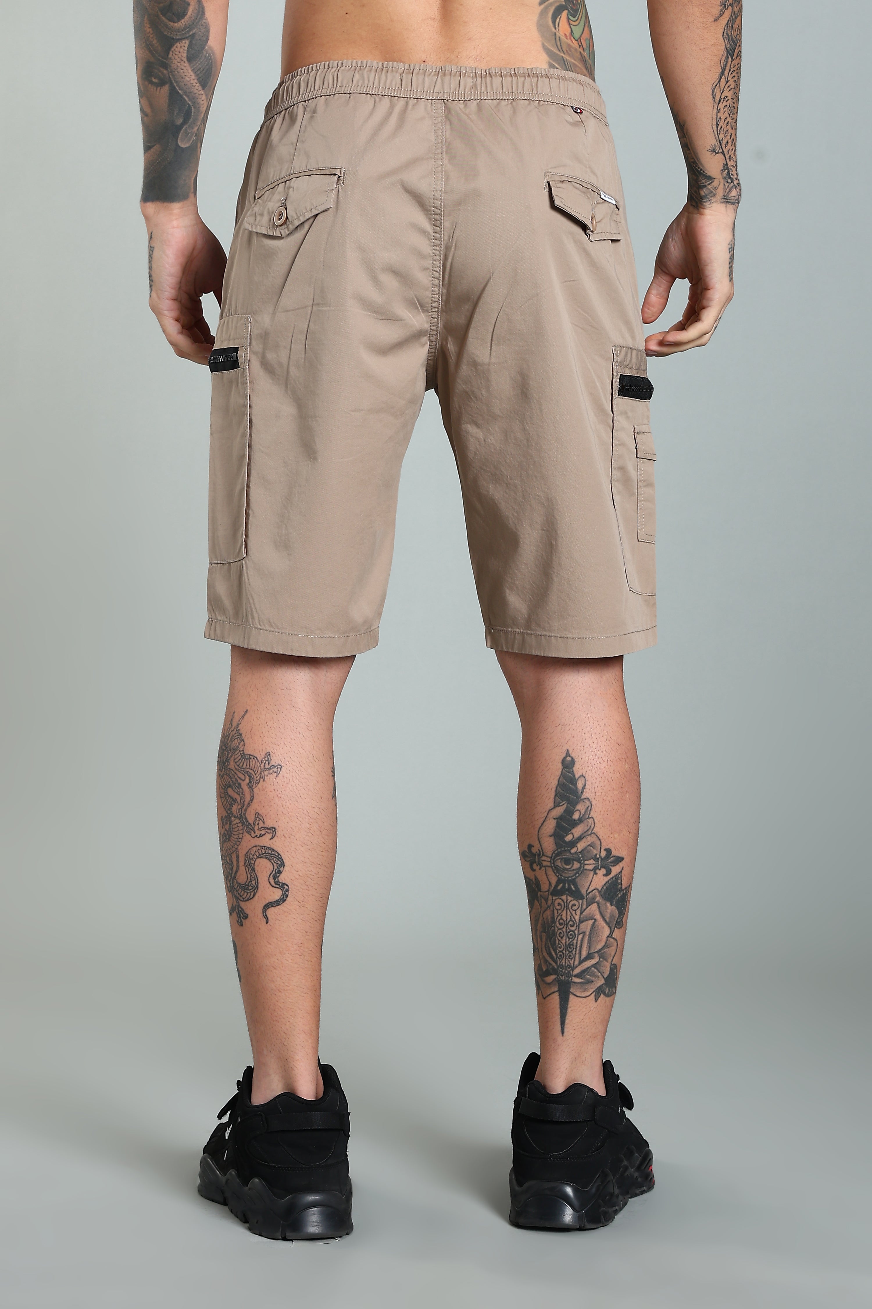 Men Trail Brown Cargo Shorts