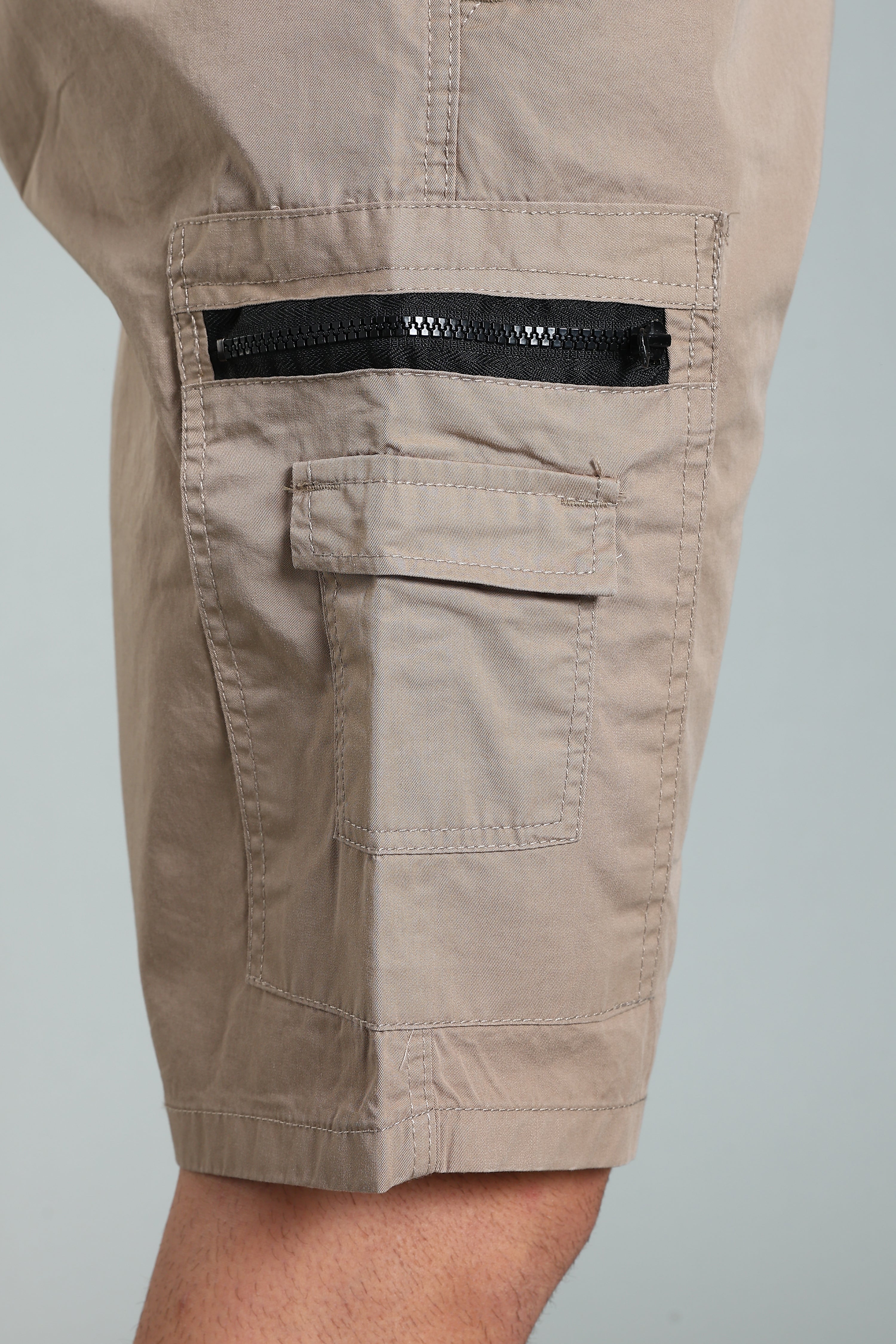 Men Trail Brown Cargo Shorts