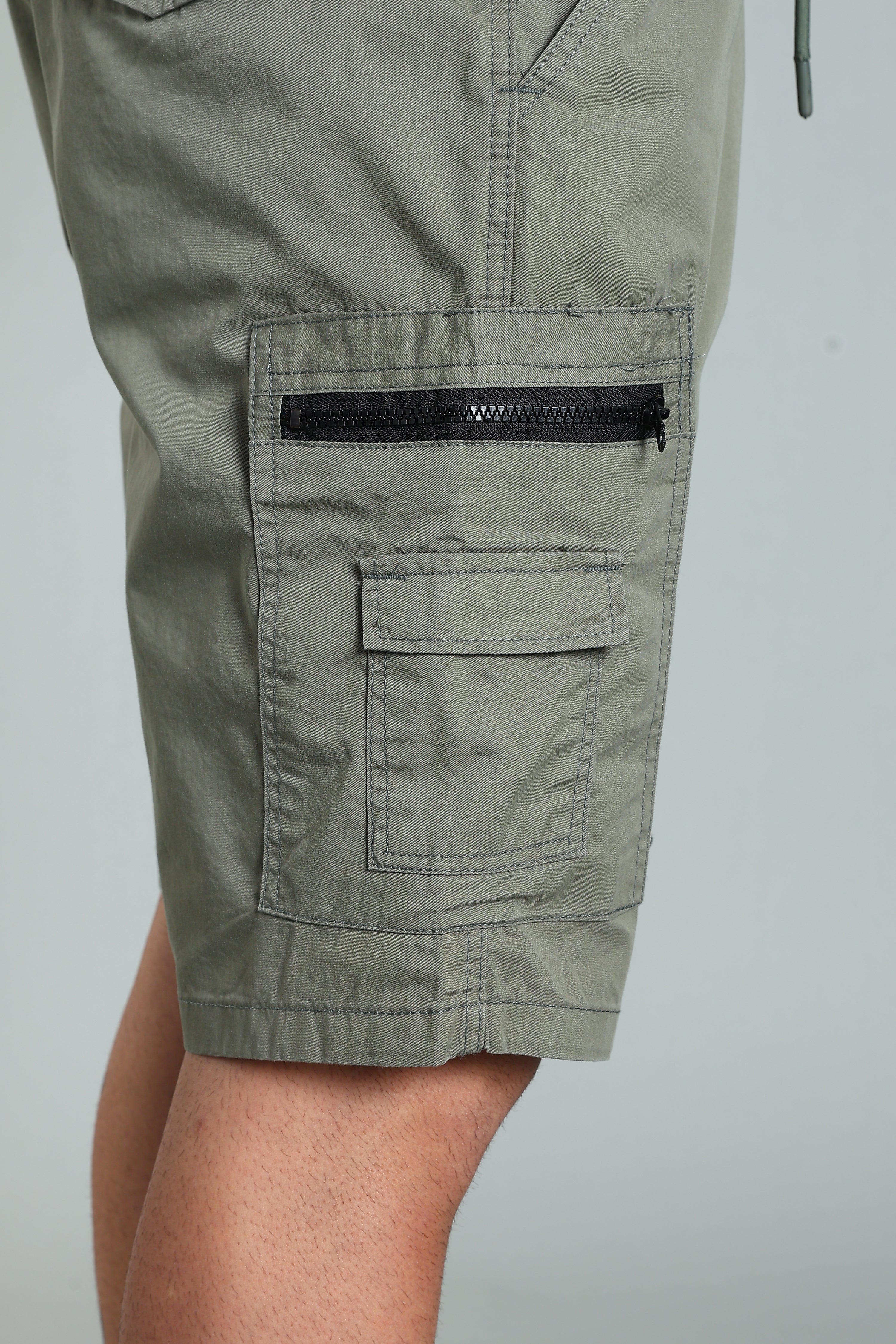 Men Trail Green Cargo Shorts