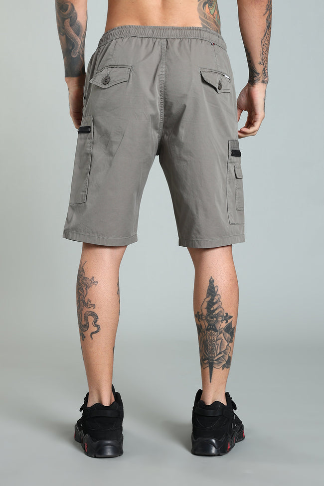 Men Trail Grey Cargo Shorts