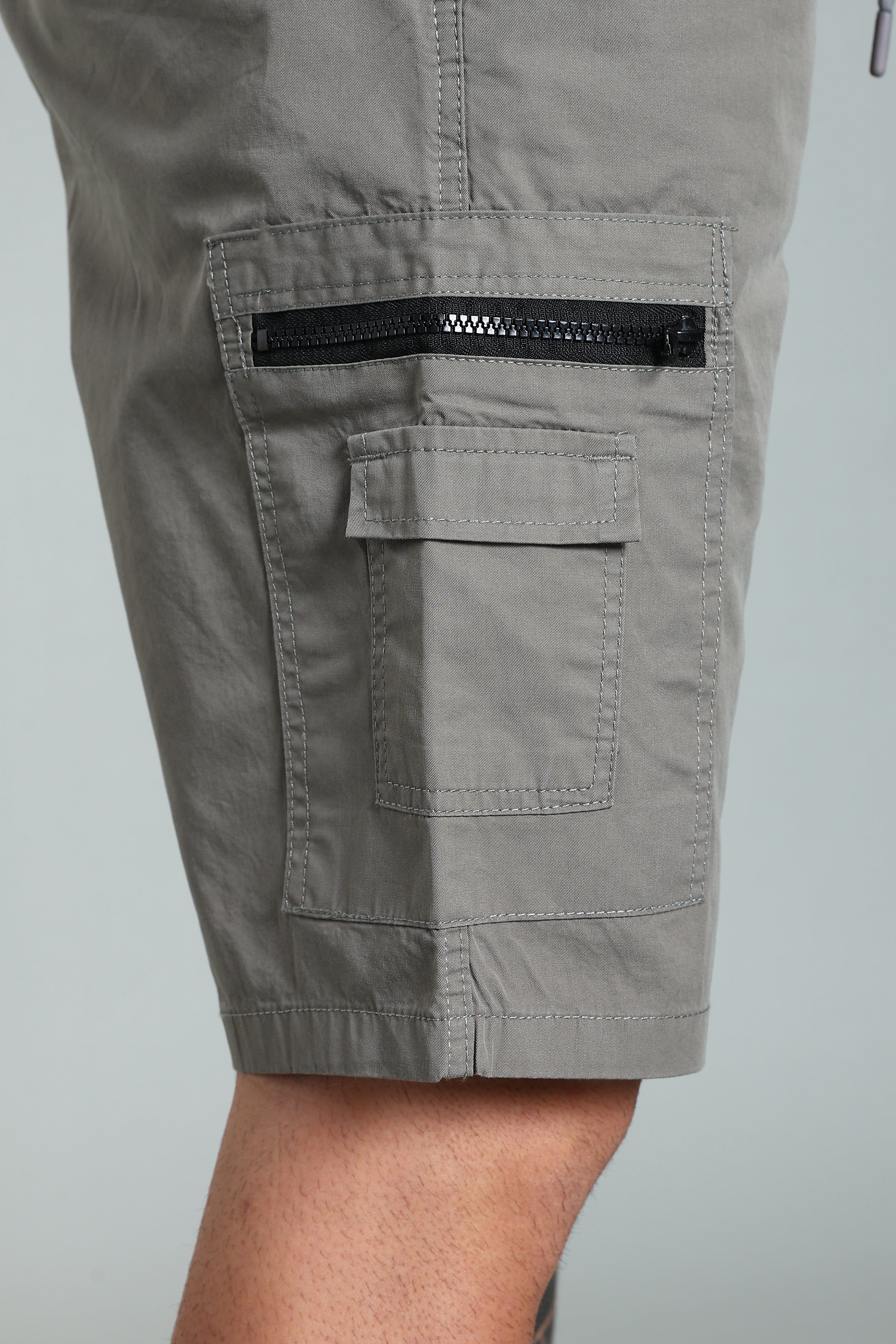 Men Trail Grey Cargo Shorts