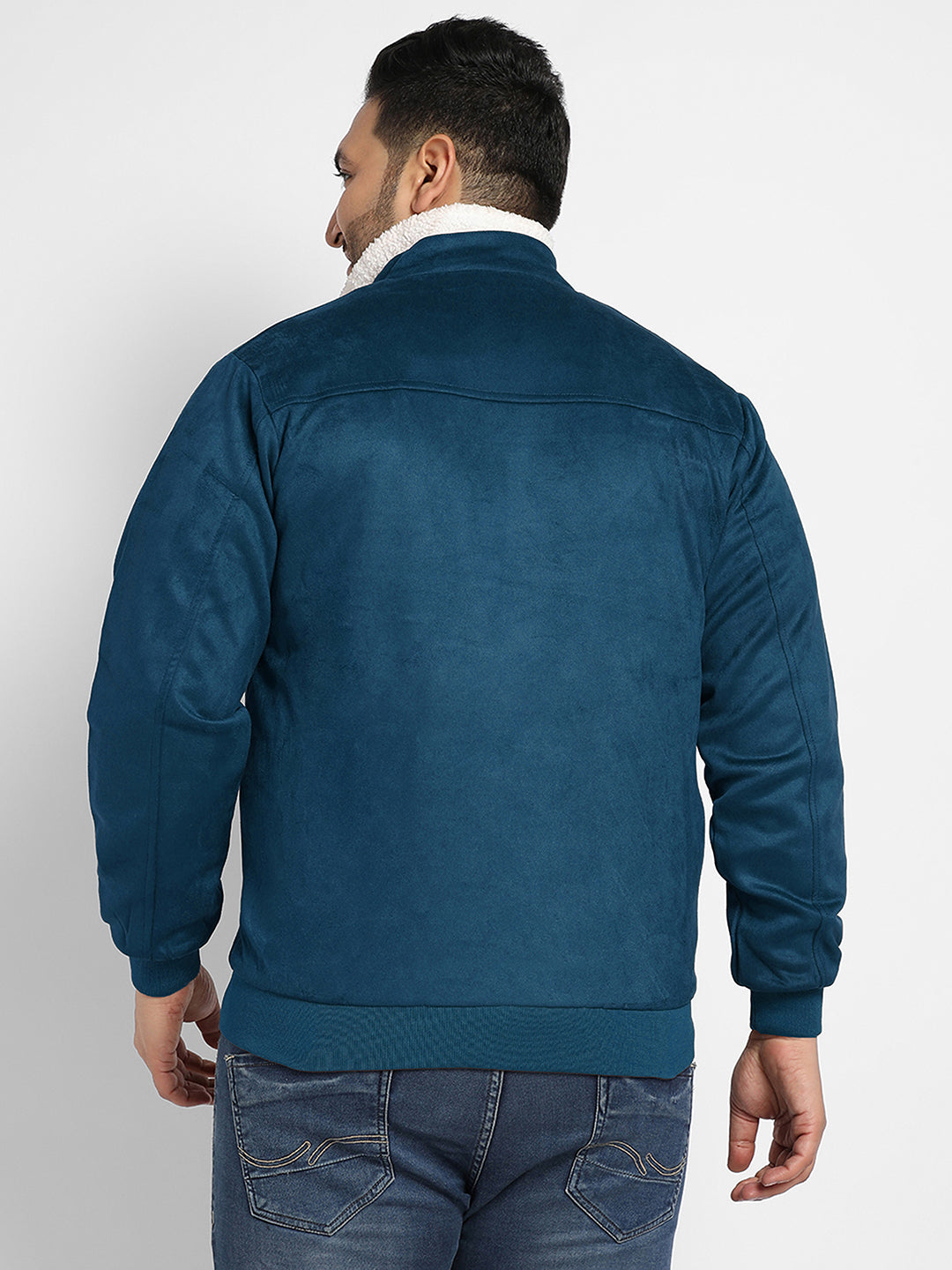 Men Admiral Suede Bomber Jacket