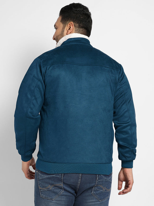 Men Admiral Suede Bomber Jacket