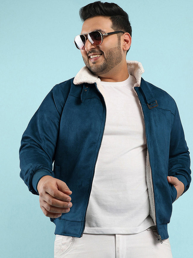 Men Admiral Suede Bomber Jacket