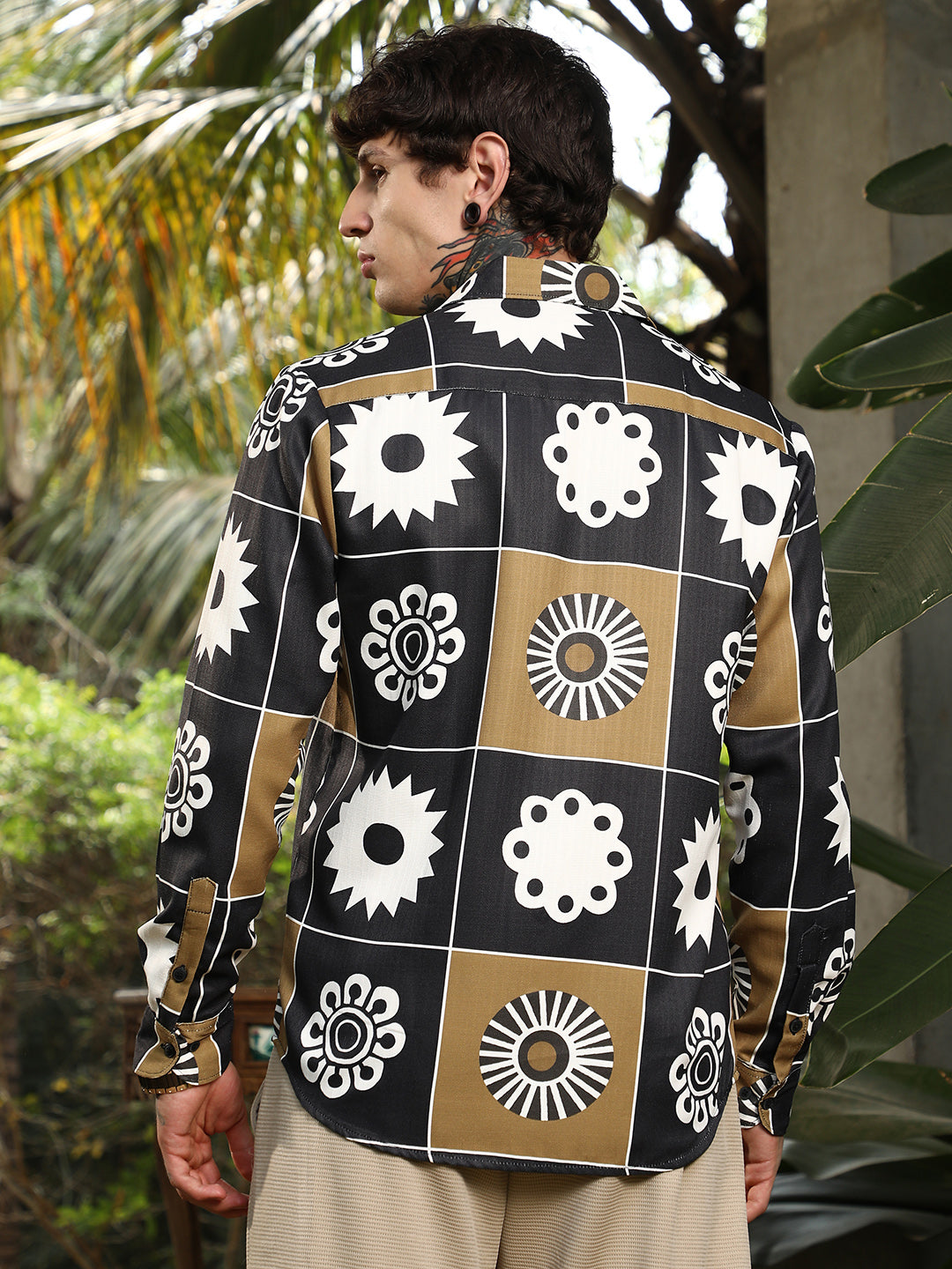 Men Viscose Regular Printed Shirt