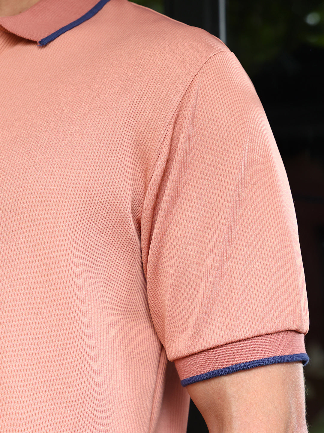 Men Cotton Blend Regular Solid T-Shirt