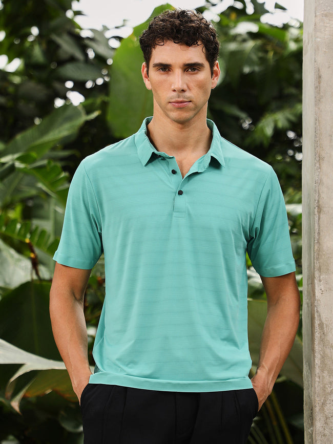 Men Nylon Blend Regular Solid T-Shirt