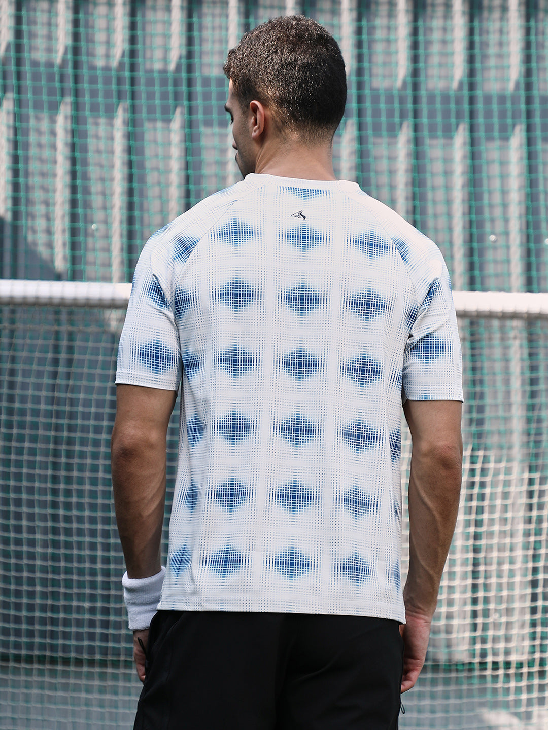 Men Man Made Fabric Regular Printed T-Shirt