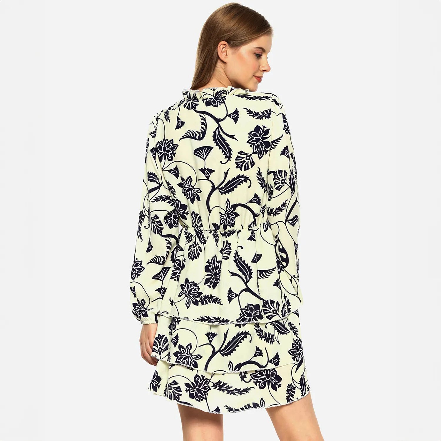 Women Multi Botanical Vines Dress