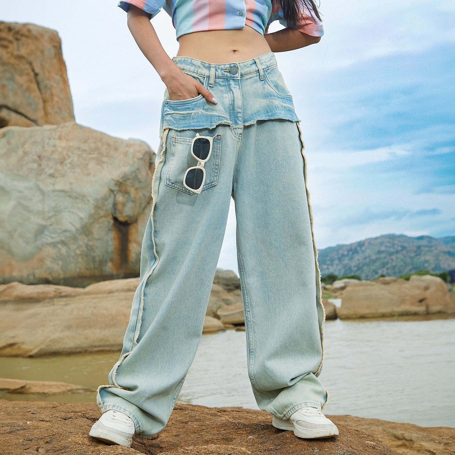 Women Blue Straight Denim Jeans