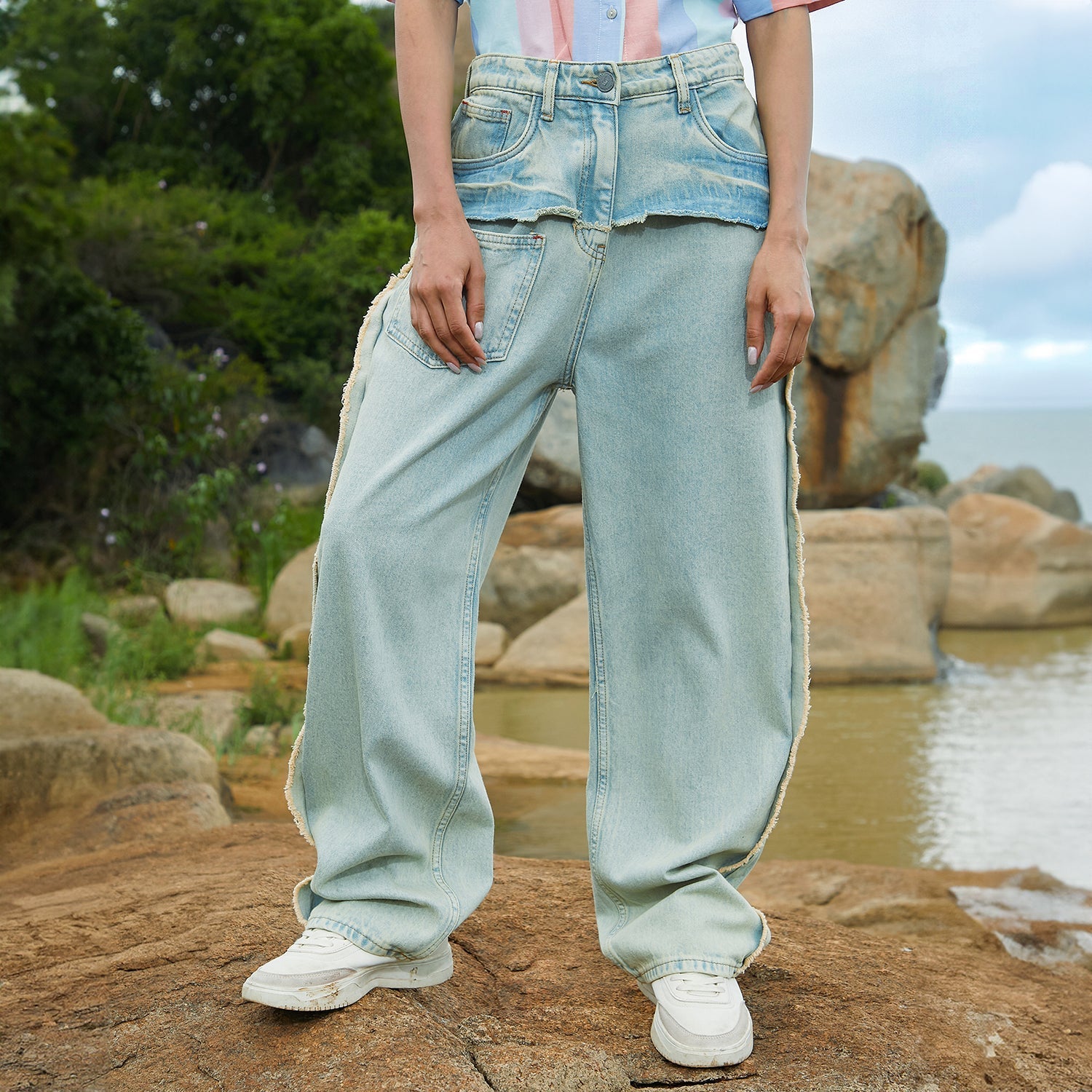 Women Blue Straight Denim Jeans
