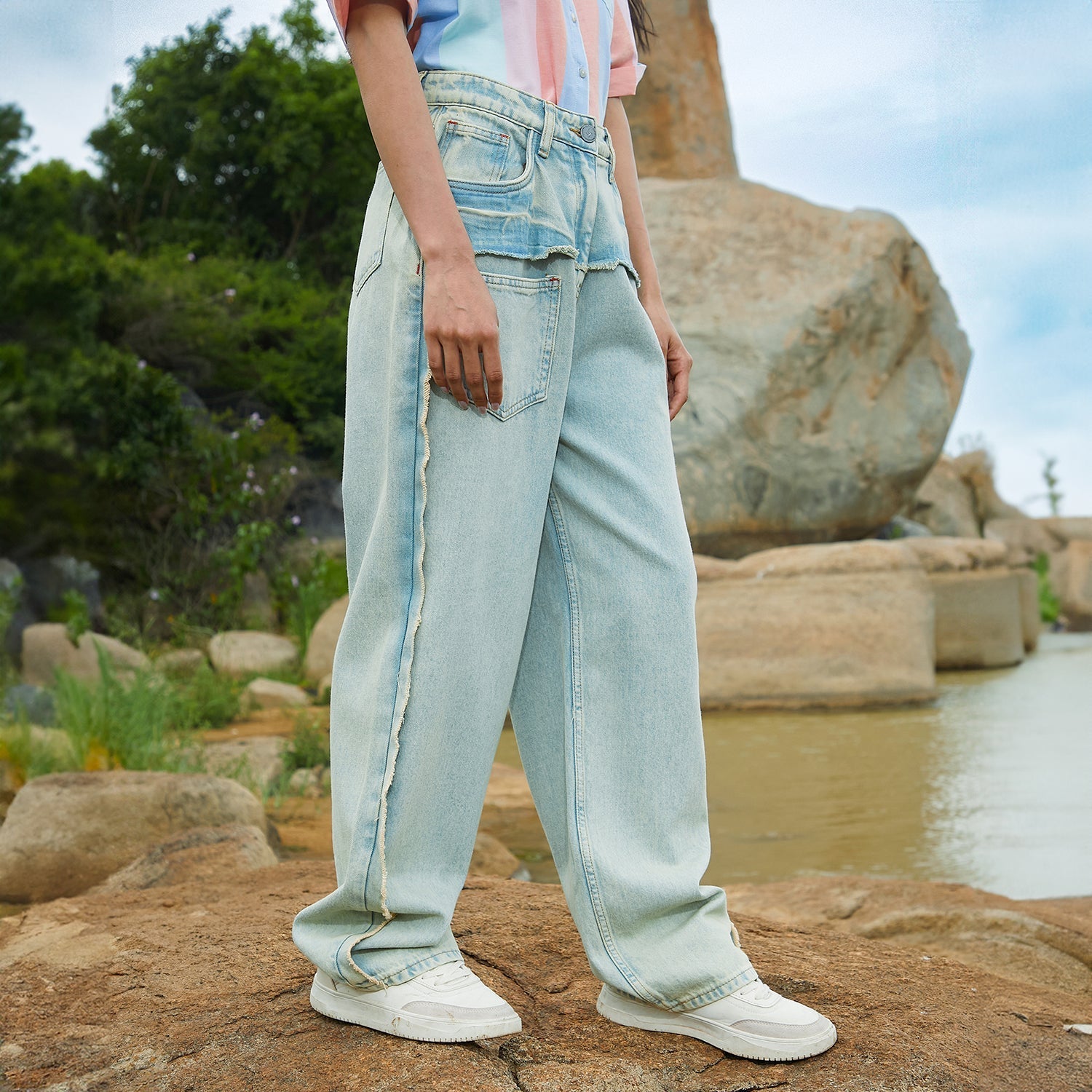 Women Blue Straight Denim Jeans