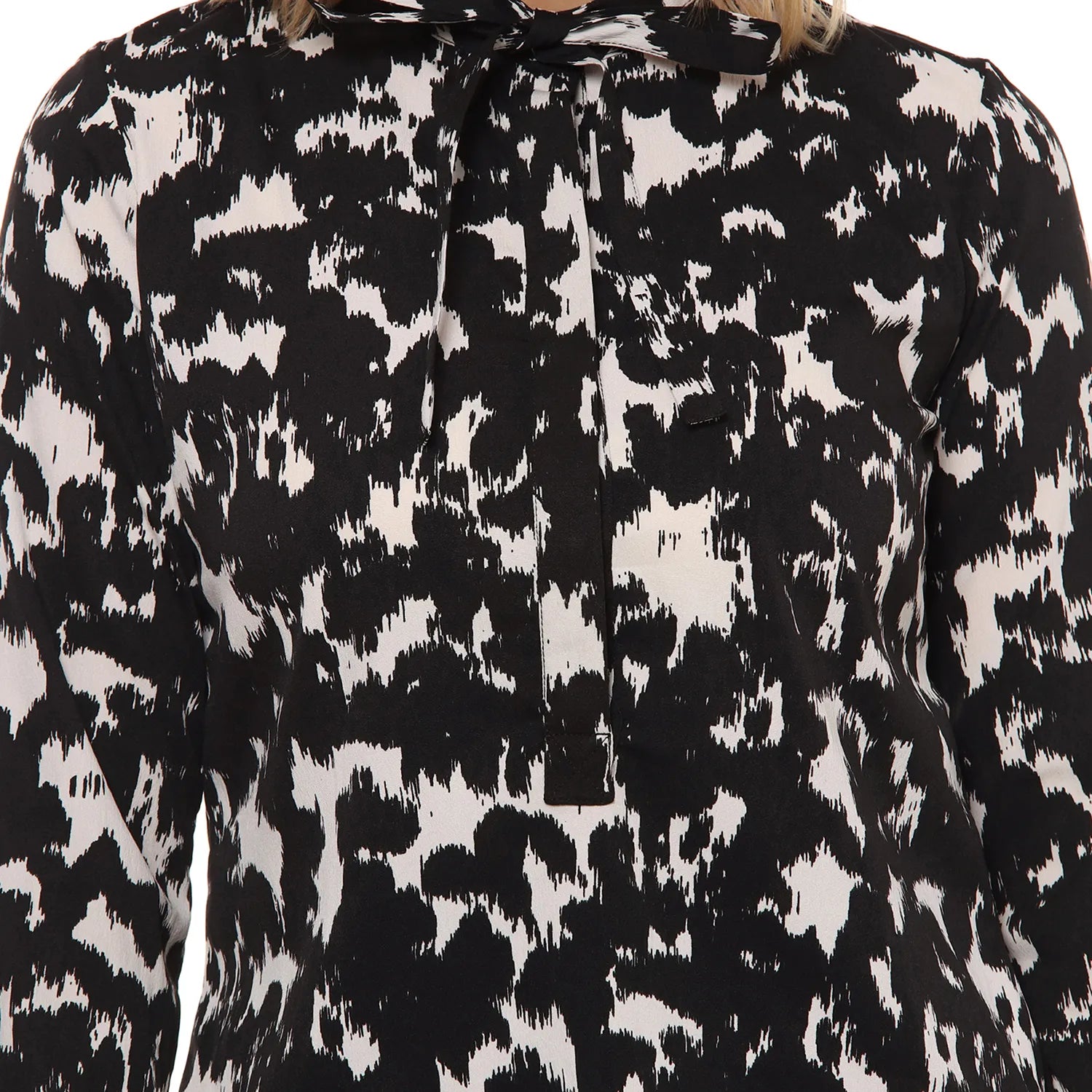 Women Multi Abstract Tie-Up Top